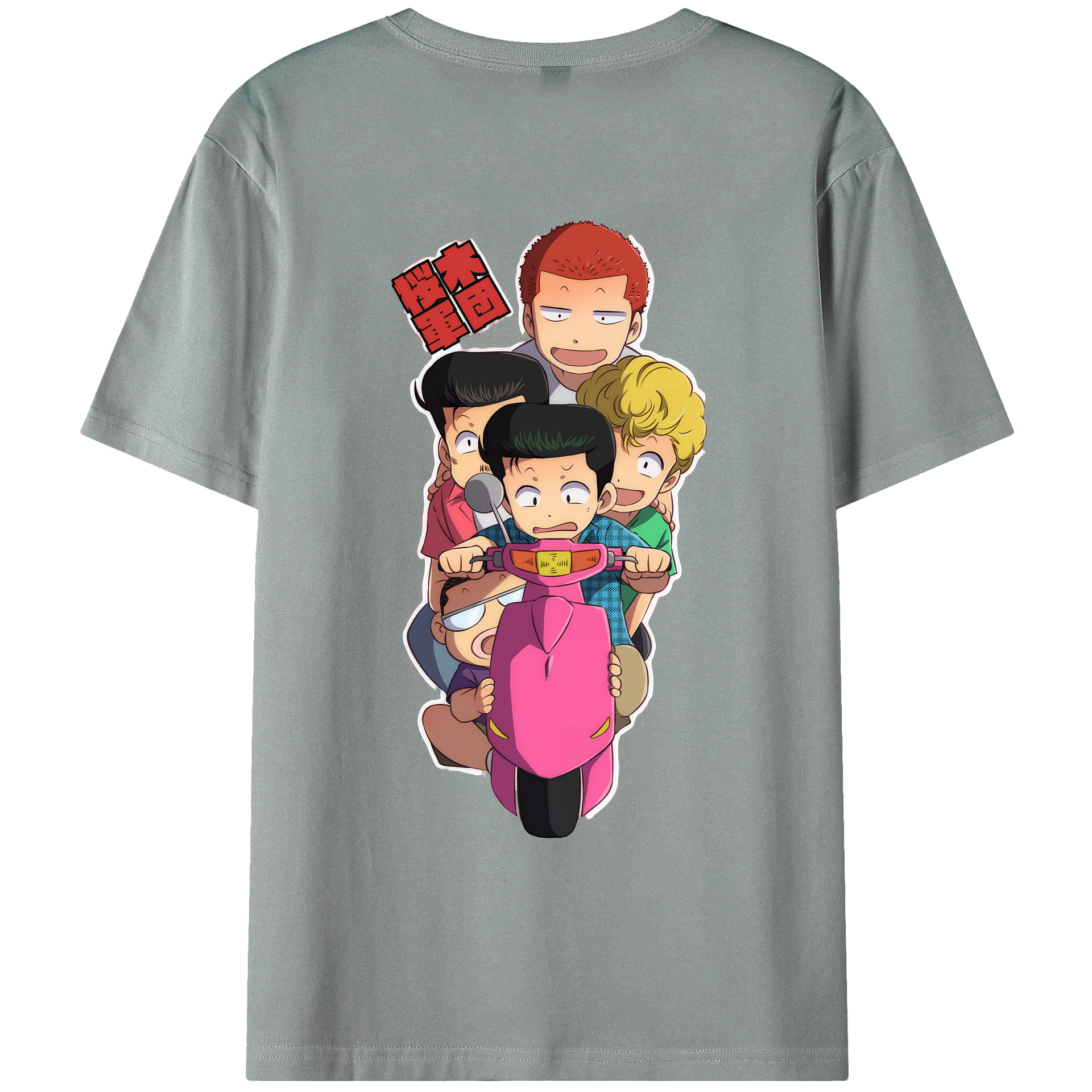 （画像用） SLAM DUNK／スラムダンク 綿100％ メンズ半袖Tシャツ（バックプリント） 通気性
